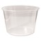Fabri-Kal 4.6 in. Diameter x 3 in. h 16 oz Microwavable Plastic Deli Containers - Clear (500/Carton)